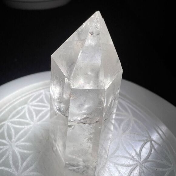 Clear Quartz Crystal‎ Obelisk Meditation Tower (#1) - Picture 4 of 15
